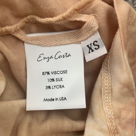 Enza Costa One Shoulder Tie Dye Jersey Dress size XS - Picture 6 of 6